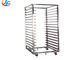 16 Layers Al. Alloy Trolley Anodized Knocked Down Baking Tray Rack Trolley