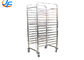Completely Knock Down Baking Tray Trolley Oven Gastronorm Food Tray Rack Trolley
