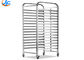 RK Bakeware China 32 Trays Baking Tray Trolley / Gastronorm Food Trolley Cheese Making Rack