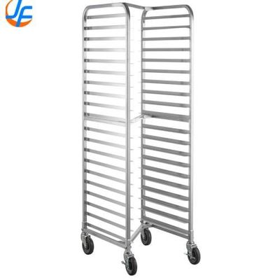 RK Bakeware China Foodservice NSF 600 X 800 Stainless Steel Baking Rack Bakery Trolleys Double Oven Rack