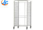 RK Bakeware China Foodservice NSF 600 X 800 Stainless Steel Baking Rack Bakery Trolleys Double Oven Rack