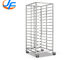 Stainless Steel Cooling Baking Rack 15 Tiers For Bakery Industry / Trolley Bakery