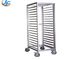 470*620*1735mm Baking Tray Rack Trolley Stainless Steel GN Pan Tray Trolley