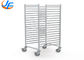 530 × 325 Mm Baking Tray Trolley Rack / Gastronorm Trolley For 36 × GN For Industry