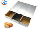 RK Bakeware China Foodservice NSF Aluminum Pullman Loaf Pan / Bread Pan Bread Tin With Loose Bottom