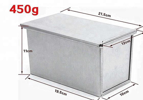 RK Bakeware China Foodservice NSF 450g Aluminum Pullman Loaf Pan / Pain De Mie Pan Single Pullman Loaf Pan With Lid