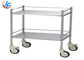 RK Bakeware China Foodservice NSF 3 Tier Stainless Steel Serving Cart Stainless Steel Material Distribution Cart
