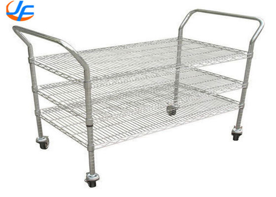 RK Bakeware China Foodservice NSF Stainless Steel Serving Cart Rolling Cart Transportation Cart