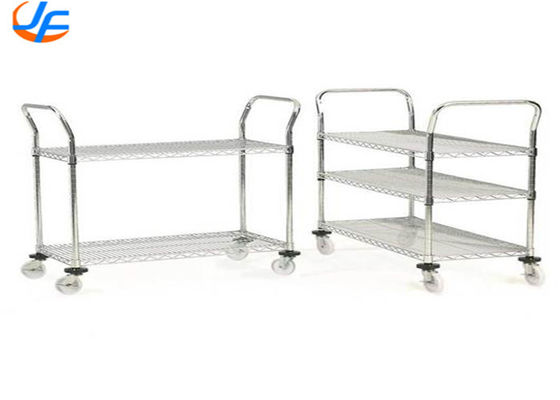 RK Bakeware China Foodservice NSF Stainless Steel Serving Cart Rolling Cart Transportation Cart