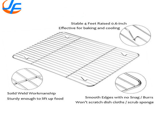 RK Bakeware China Aluminium Cookie Sheet Pan And Stainless Steel Cooling Rack Set