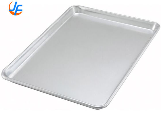 RK Bakeware China 400x600mm Aluminium Baking Tray , Aluminium Bread Cookie Sheet Pan Baking Tray