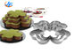 RK Bakeware China Foodservice NSF Stainless Steel Four Leaf Clover Mouse Molding Mousse Cake Rings Customized Size