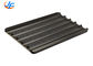 RK Bakeware China Foodservice 5 Slots Perforated Aluminium Baguette Baking Tray / French Bread Pan