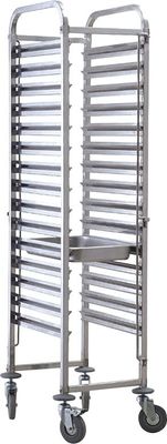 RK Bakeware China-Z Frame Nesting Stainless Steel Baking Trolley Double Oven Rack For Wholesale Bakeries