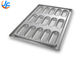 RK Bakeware China Foodservice 49015 Chicago Metallic Glazed Aluminized Steel Full Size Sub Sandwich Bun Baking Tray Pan
