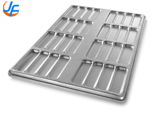 RK Bakeware China-52435 Glazed Nonstick 18 Mold Aluminized Steel Hot Dog Bun Pan Tray