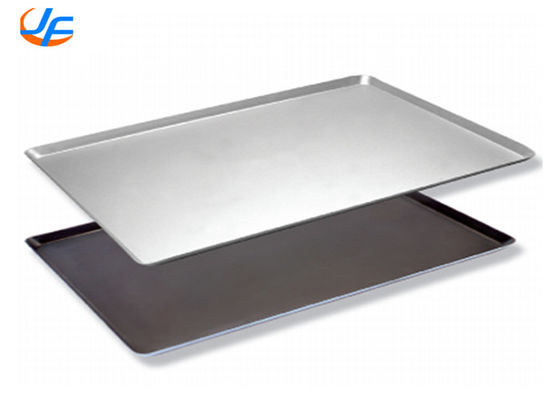 RK Bakeware China Foodservice Telfon Nonstick 600*400mm Wire in Rim Aluminum Bun Baking Tray Pan