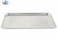 RK Bakeware China-19 Gauge 9 1/2&quot; x 13&quot; Wire in Rim Aluminum Sheet Pan with Footed Cooling Rack / Pan Grate