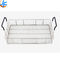 Rectangle Stainless Steel Wire Mesh Cooking Fry Basket Commercial Use