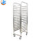 RK Bakeware China-16 Storage Aluminum Bakery Tray Trolley/ Stainless Steel Baking Rack Baking Tray Rack Trolley