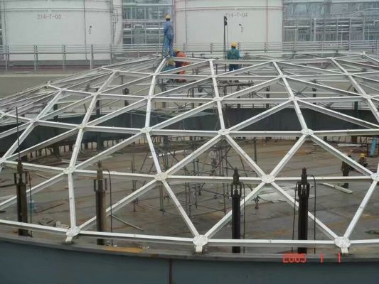 Geodesic Aluminum Dome Roof Seal Aluminum Geodesic Dome Roofs Storage Tank Customized Size