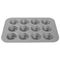 RK Bakeware China-12 Compartment Fluted 1.5mm Muffin Baking Pan Glazed Aluminized Steel