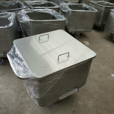 Metal Stainless Steel Meat Bin Trolley JF Sheet