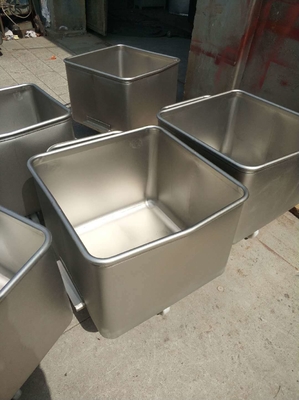 Metal Stainless Steel Meat Bin Trolley JF Sheet