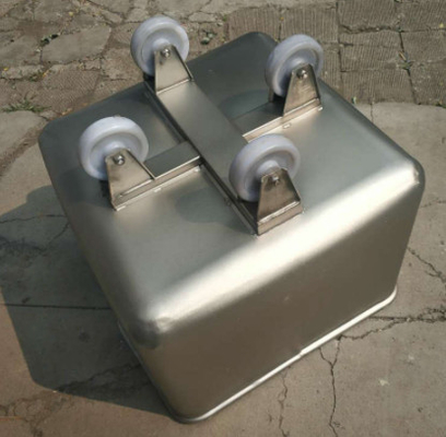 Metal Stainless Steel Meat Bin Trolley JF Sheet