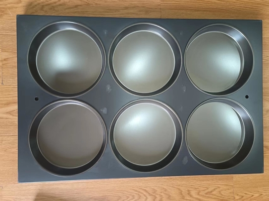 Industrial Aluminum Pizza Tray Foodservice Hard Anodized Coat