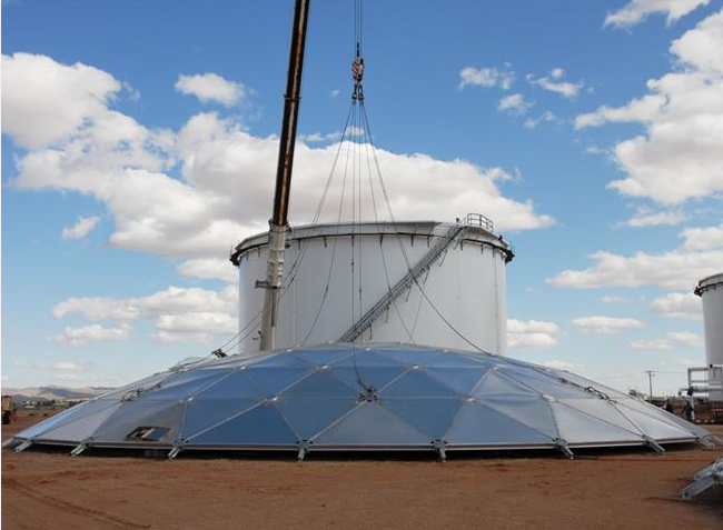 Aluminum Geodesic Dome Roofs Storage Tanks Aluminium Dome Roof ...