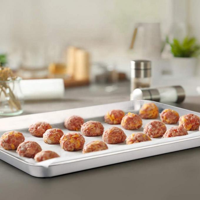 RK Bakeware China Custom Aluminum Baking Sheet Pan , Baking Tray Cookie