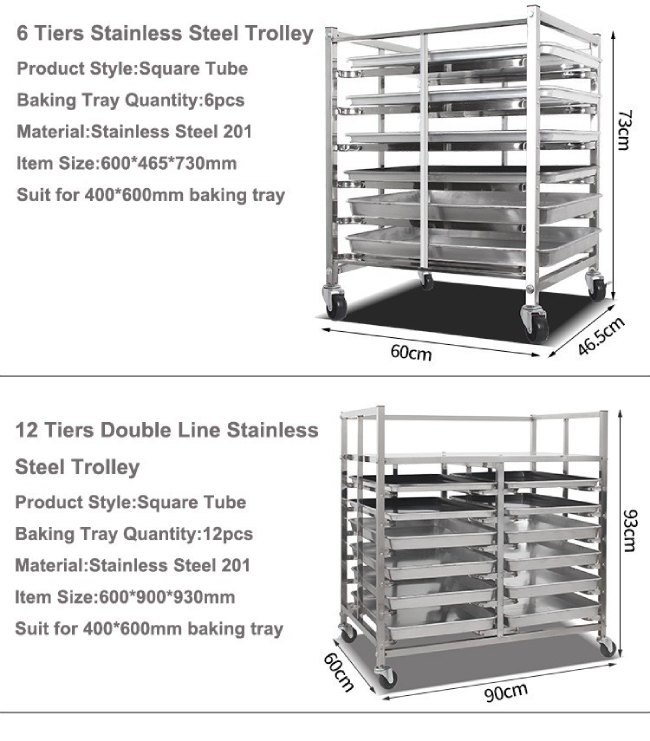 RK Bakeware China-Nesting Commercial Stainless Steel Trolley Rack ...