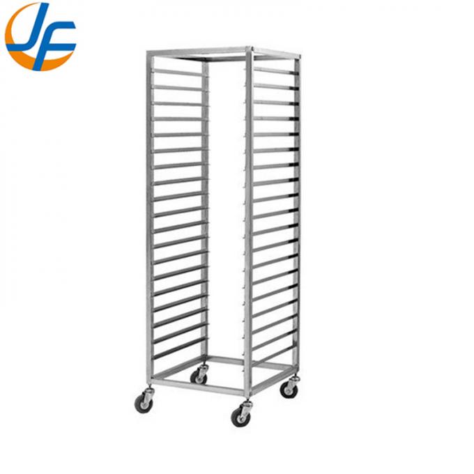High Standard Stainless Steel Knocked-Down Baking Tray Rack Trolley