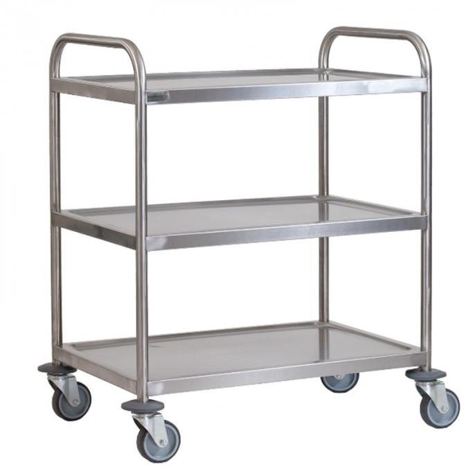 Superior Quality Stainless Steel Knocked-Down Pizza Mobile Cake Oven Trolley Cart for Sale