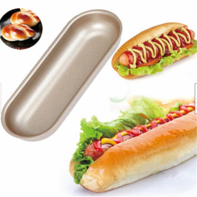 Rk Bakeware China- Aluminum Alloy Nonstick Hotdog Shaped Pan