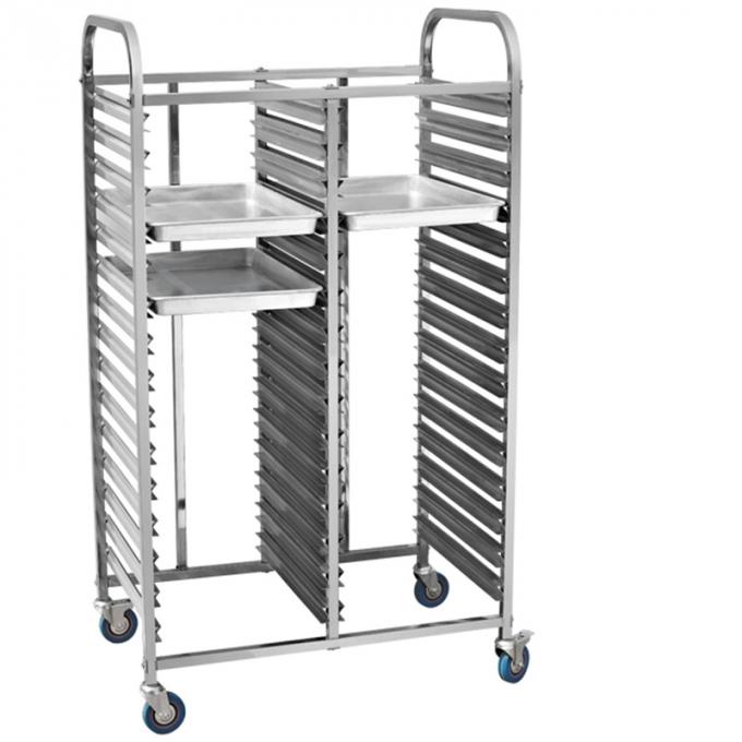Restaurant Gn1/1 Bakery Food Trolley/Mobile 3 Tiers Stainless Steel Trolley