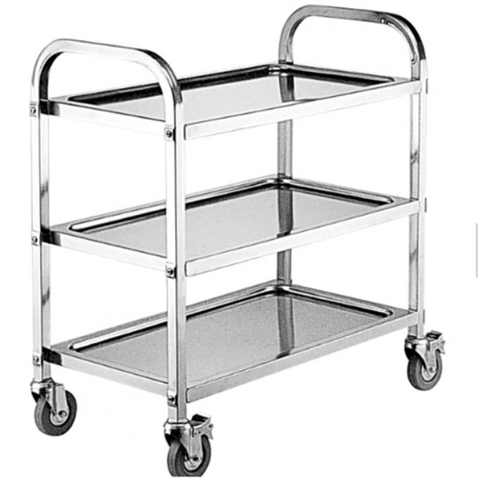 Restaurant Gn1/1 Bakery Food Trolley/Mobile 3 Tiers Stainless Steel Trolley