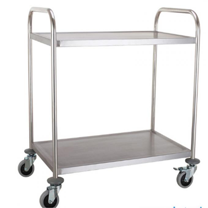 High Quality Stainless Steel Trolley with Wheels Easy Handling Dressing Trolley