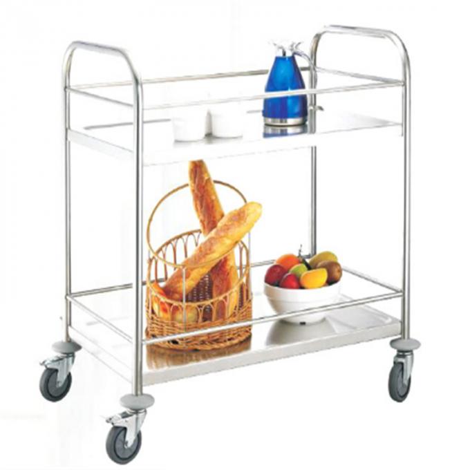 High Quality Stainless Steel Trolley with Wheels Easy Handling Dressing Trolley