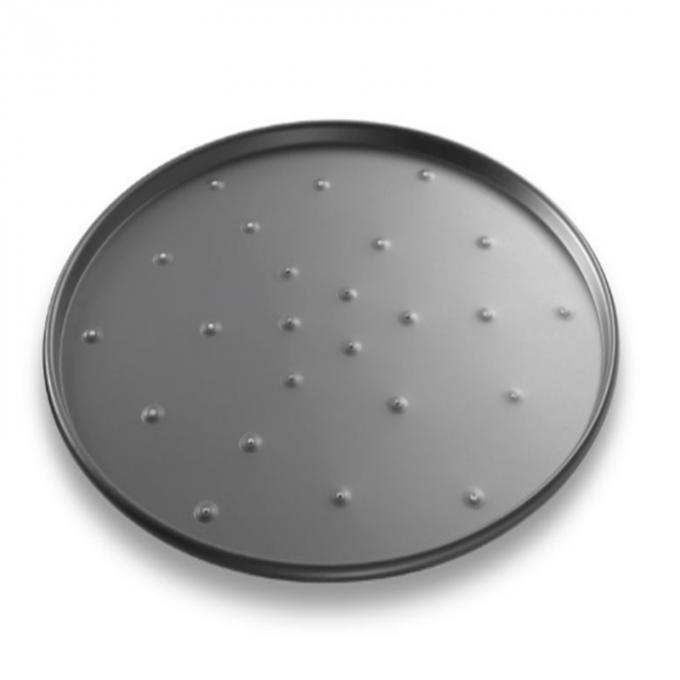 Anodized Aluminum with Americoat Coating Round Deep Dish Pizza Pan Stack