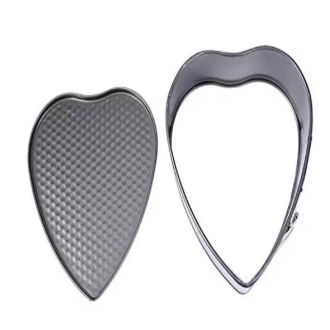 Heart Springform Pan Heart Shape Mini Bakeware Cake Pan Non-Stick Cheesecake Pan Mould with Drop Bottom Bake Tools