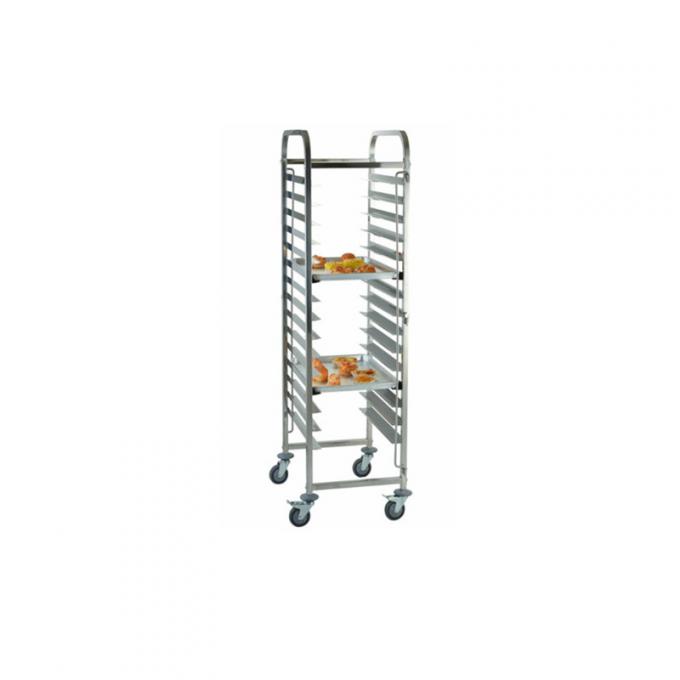 Stainless Steel Knocked-Down Movable Plate Trolley