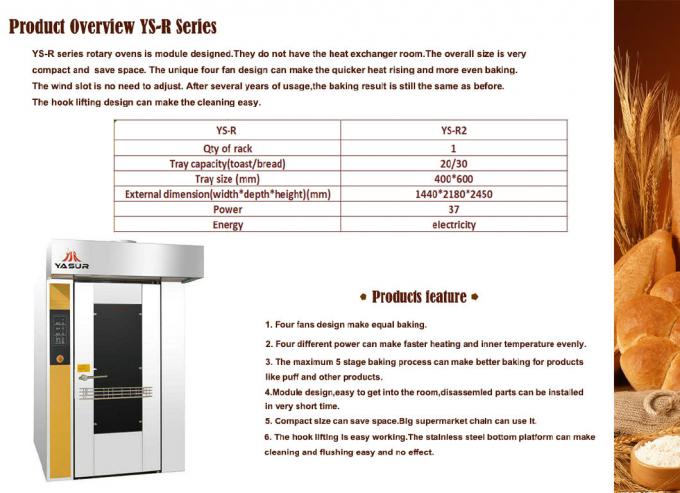 Rk Baketech China-Yasur Brand 726 Single Rack Oven for Industrial Bakeries
