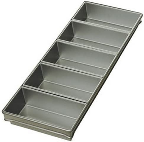 Rk Bakeware China-Foodservice 44405 Glazed 3 Strap Aluminized Steel Hearth Bread Pan