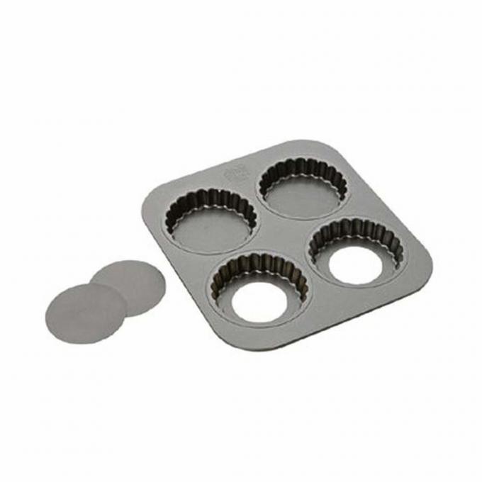 Rk Bakeware Foodservice 4 Molds Tartlet Pan 926664