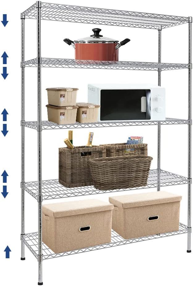 Rk Bakeware China Foodservice Commercial Wire Shelving Heavy Duty Metal Storage Rack Shelf Unit for Kitchen