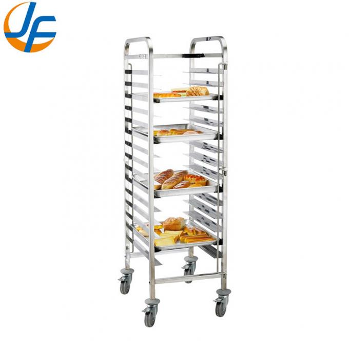 Rk Bakeware Manufacturer China-Roll in Stainless Steel Bun Pan Rack - 20 Pan