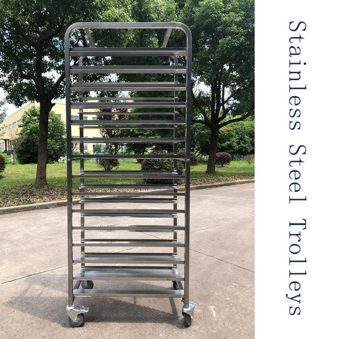 Rk Bakeware China-Stainless Steel Flatpack Rack Trolleys Designed for 16 Inch &amp; 18 Inch Tray