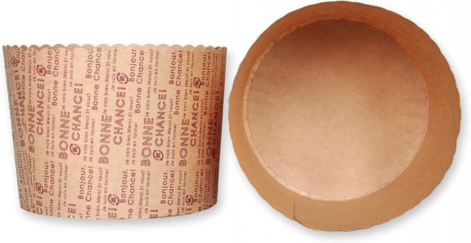 Rk Bakeware China Panettone Natural Pan Mold Disposable Paper Baking Mold, Case of 15 PCS